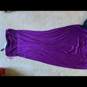 Women’s maxi dress. Strapless